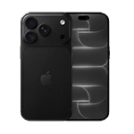 Black iPhone 15 Pro with screen protector